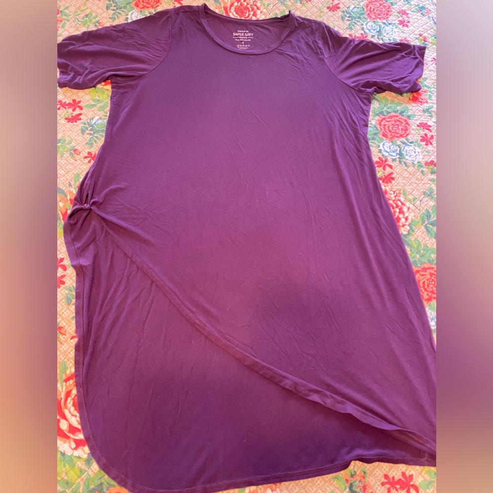 Purple Asymmetrical Dress